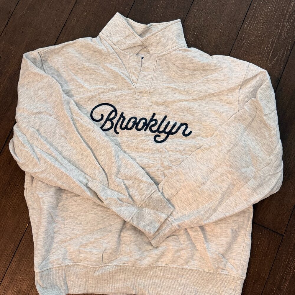 Men's Old Navy Brooklyn PO Sweatshirt size Medium Gray